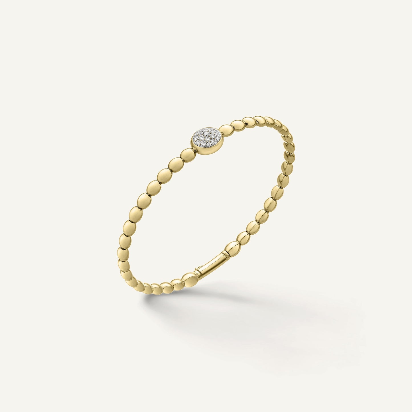 Gold bracelet with diamonds
