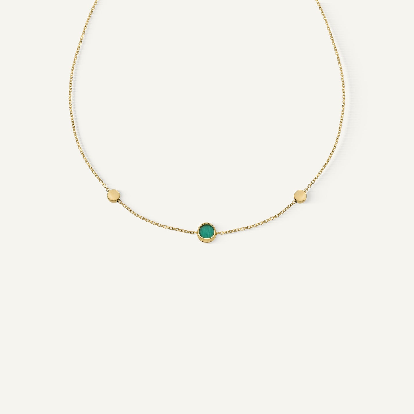 Collana in oro con madreperla