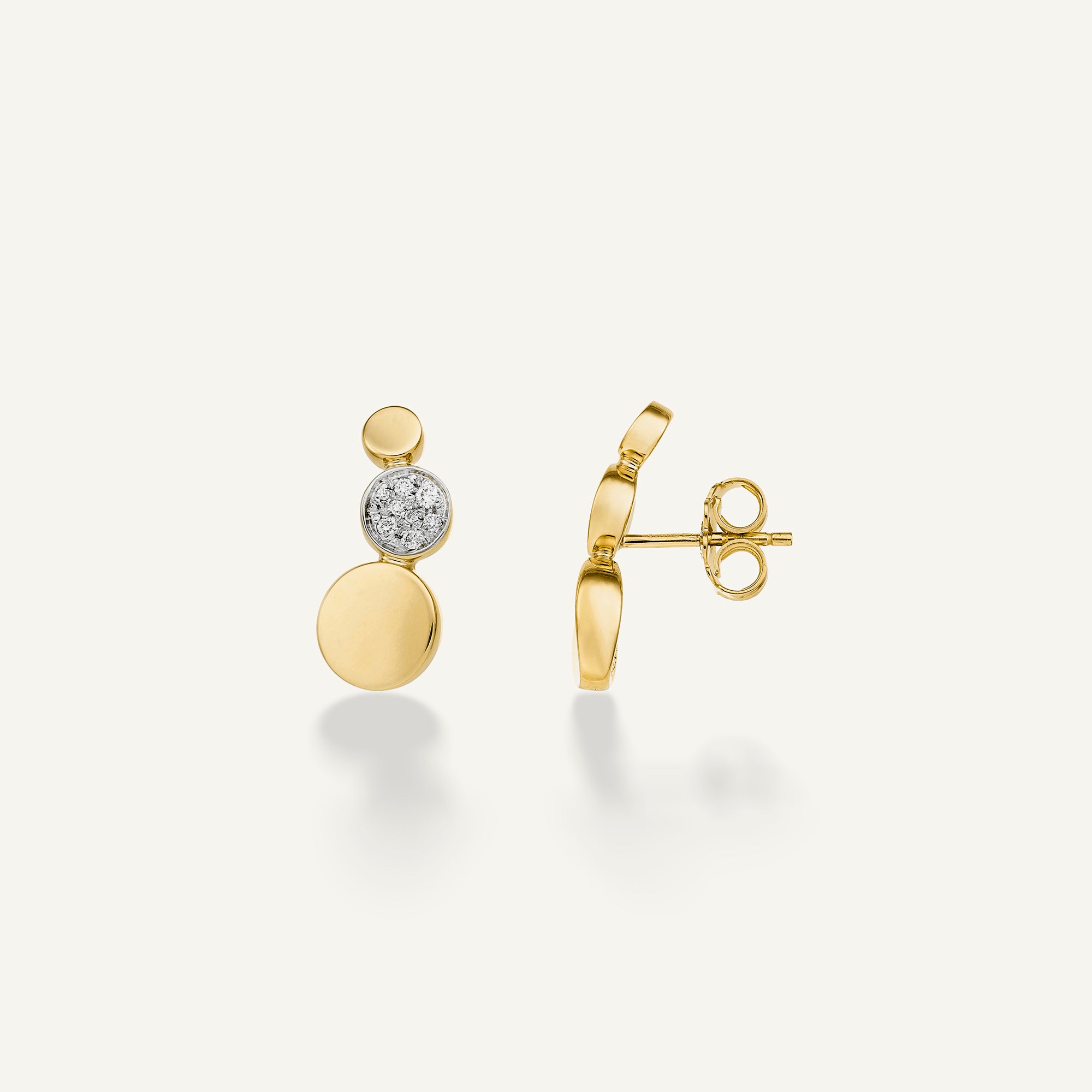 Gold earrings