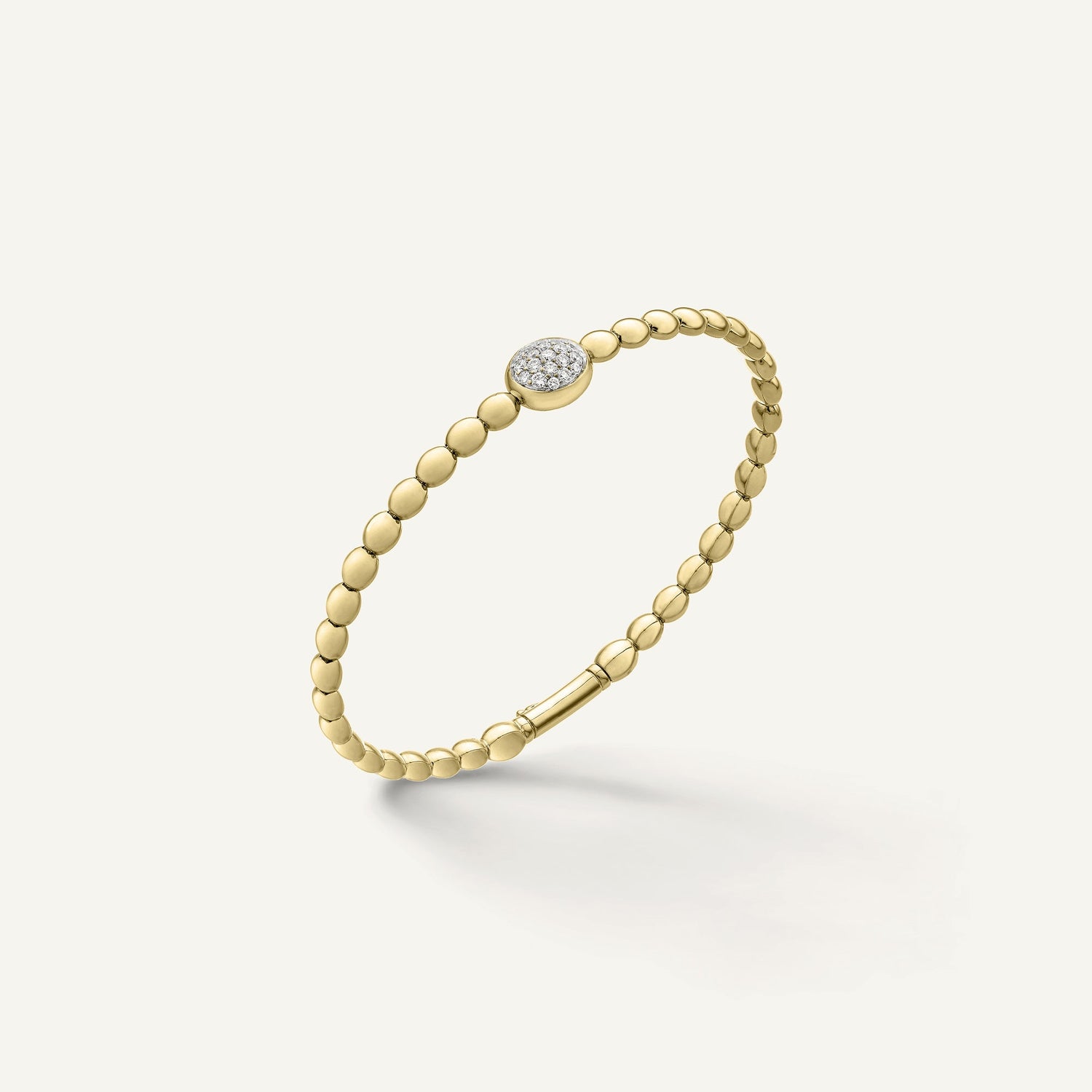 Gold bracelet with diamonds
