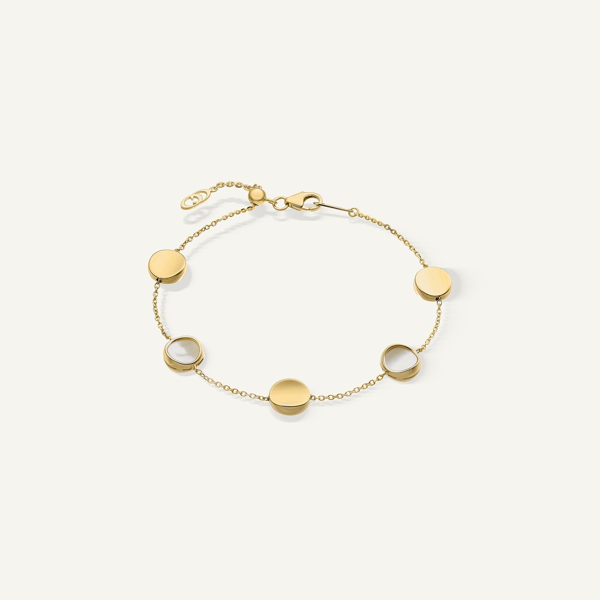 Bracciale in oro con madreperla