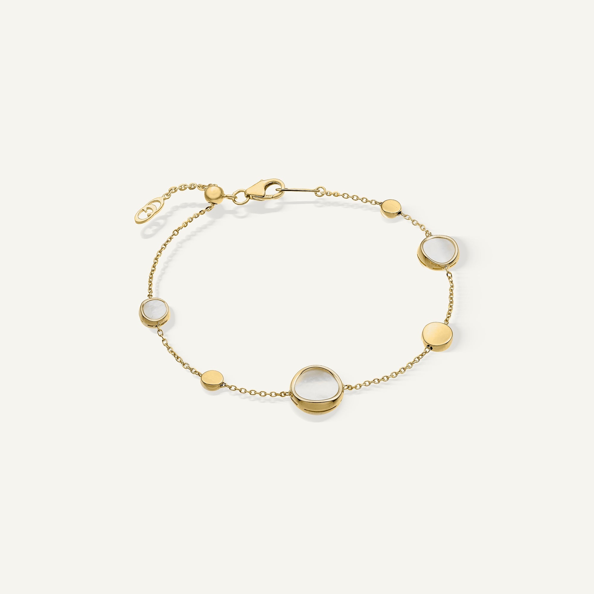 Bracciale in oro con madreperla