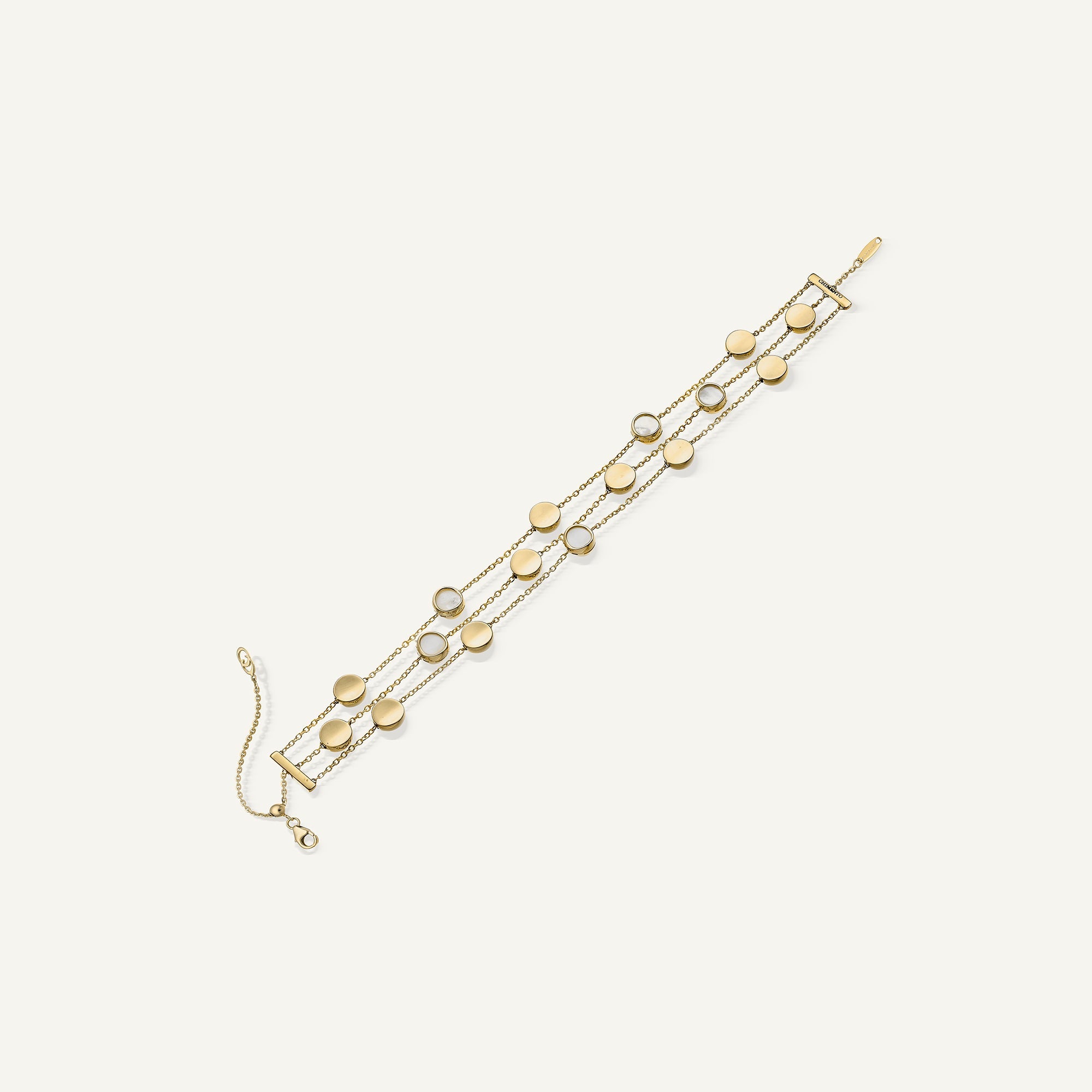 Bracciale in oro con madreperla
