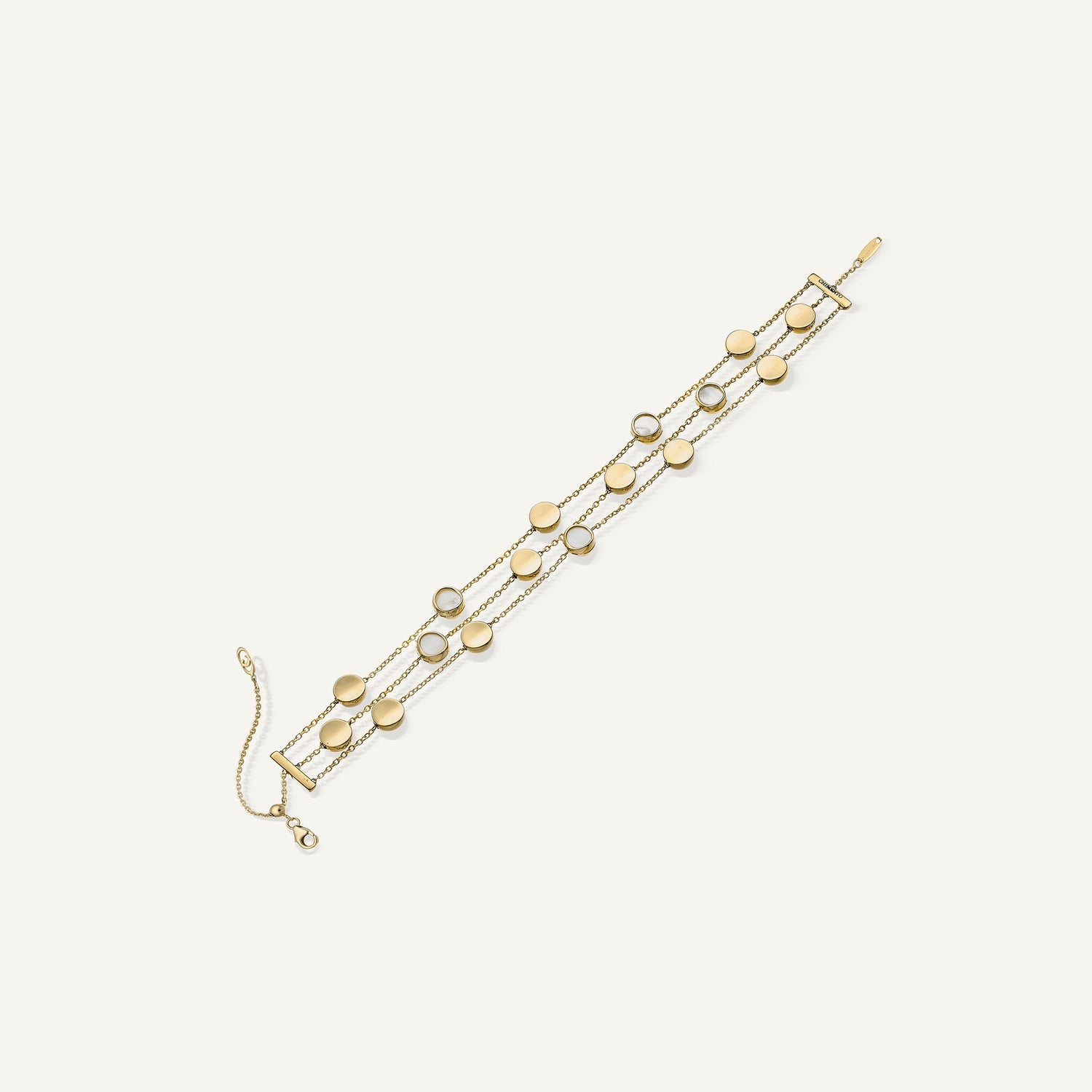 Bracciale in oro con madreperla