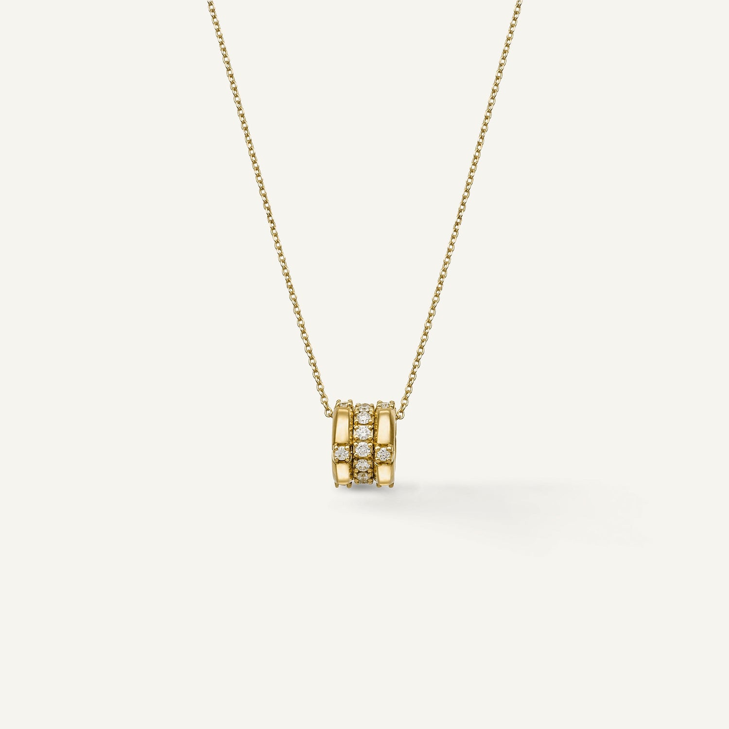 Collana in oro con diamanti e gemme colorate