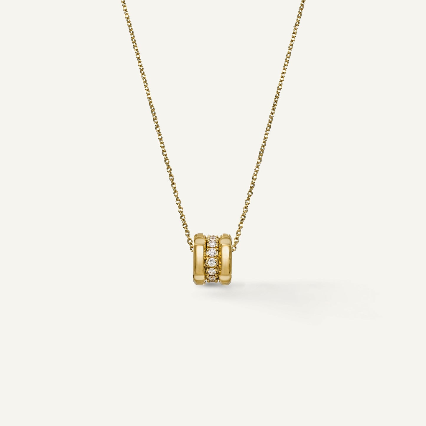Collana in oro con diamanti e gemme colorate