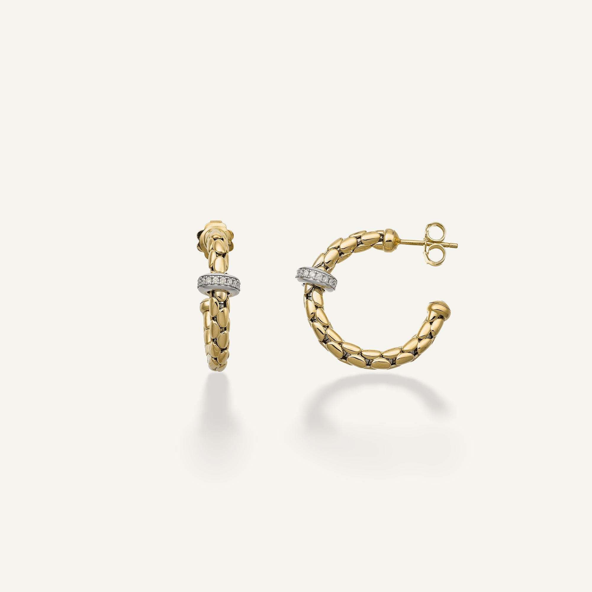 Orecchini in oro e diamanti