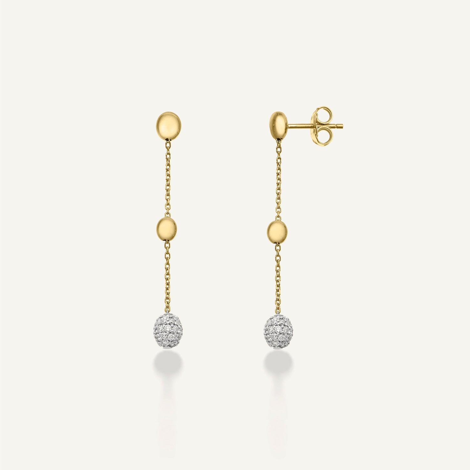 Orecchini in oro e diamanti