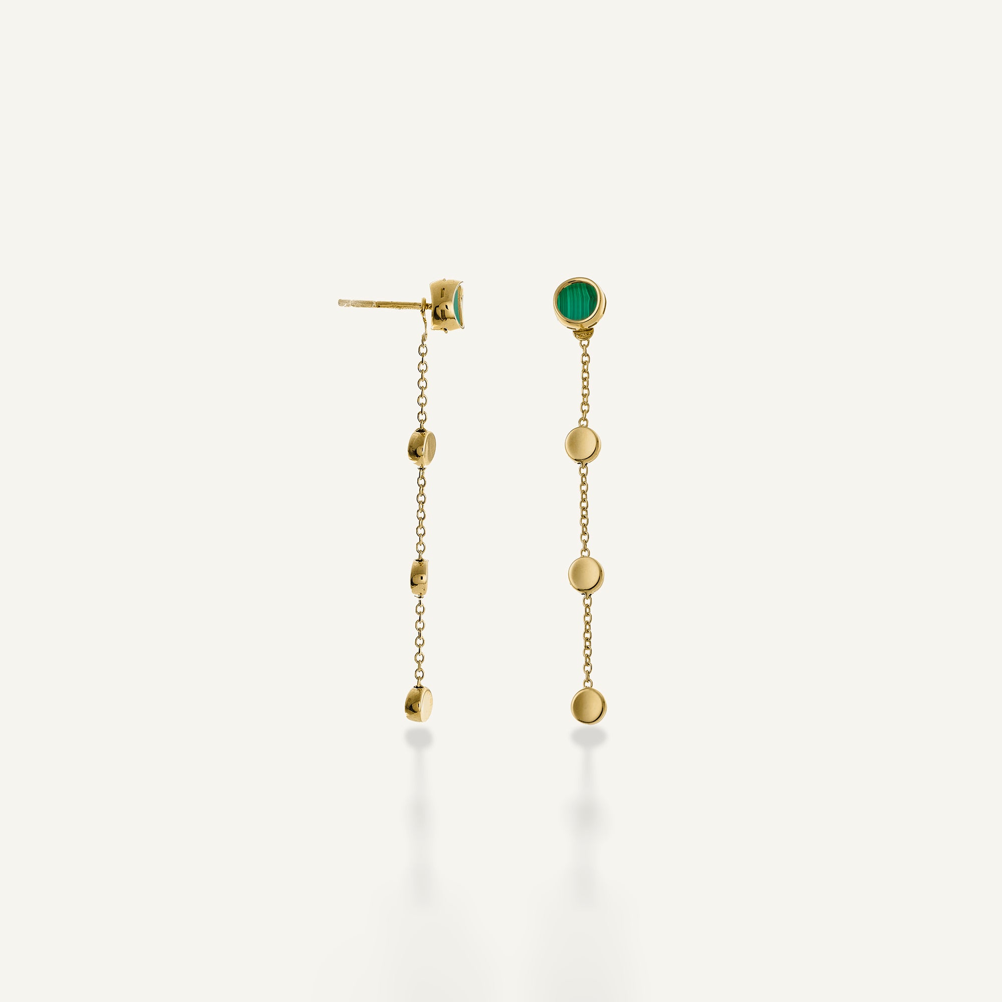Orecchini in oro con madreperla